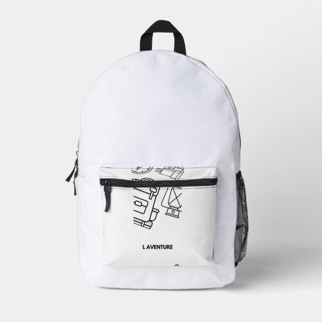 Sacs à dos échantillon pour avertir  (Recto)
