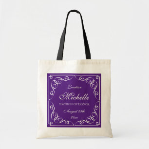 Sacs à main de mariage élégants violets pour la da