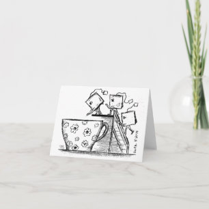 Sacs à thé -- Carte de note