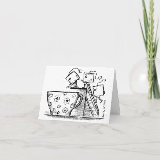 Sacs à thé -- Carte de note