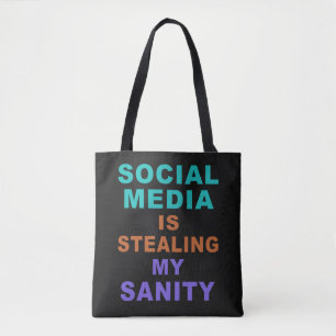 Sacs amusants "médias sociaux"