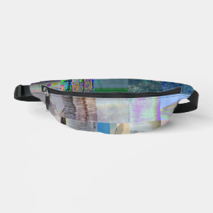 Sacs Banane 1C9984DA Glitch Art Distorsion Numérique Vaporwave