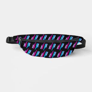 Sacs Banane 80s RETRO KEYTARS ROSE BLEU FANNY PACK