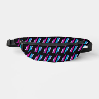 Sacs Banane 80s RETRO KEYTARS ROSE BLEU FANNY PACK