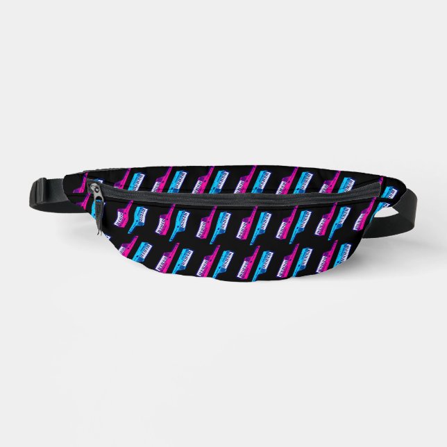 Sacs Banane 80s RETRO KEYTARS ROSE BLEU FANNY PACK (Recto)