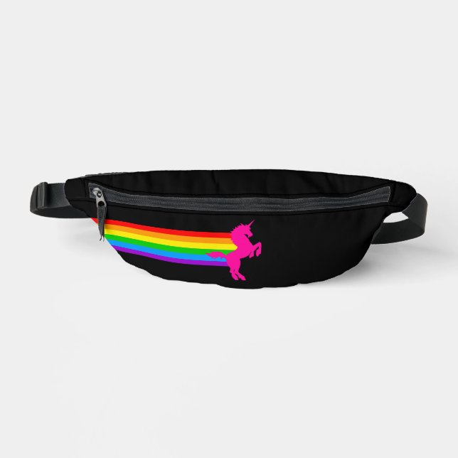 Sacs Banane 80s RETRO RAINBOW UNICORN FANNY PACK (Recto)