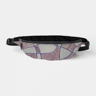 Sacs Banane Abstract Purple Print Cut Sew Bag