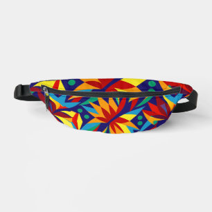 Sacs Banane Abstrait Géométrique Tropical Multicolore Vibrant 