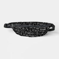 Abstrait moderne noir et blanc Motif visage