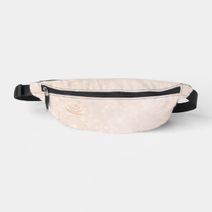 Sacs Banane Accents floraux en ivoire et or rose, art IA