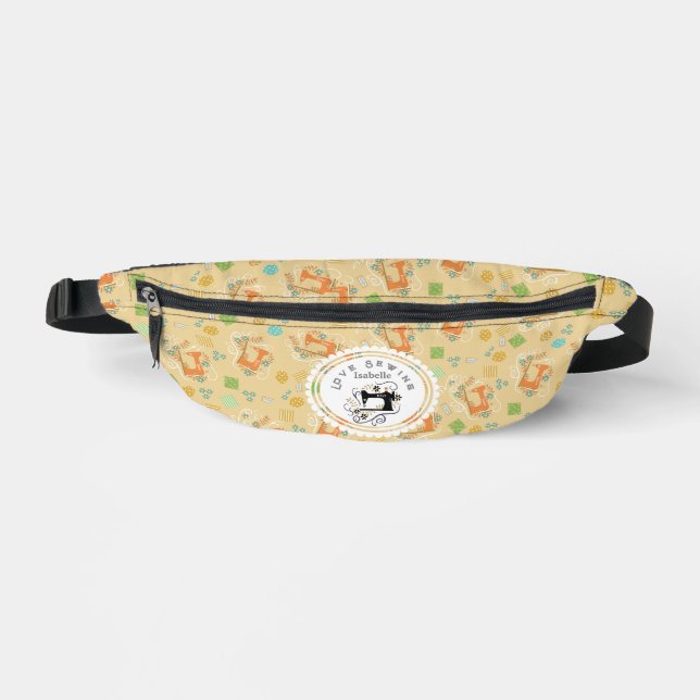Sacs Banane Accessoires de couture jaunes d'amour (Recto)