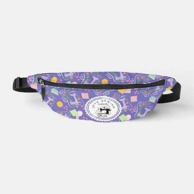 Sacs Banane Accessoires de couture violets d'amour (Recto)