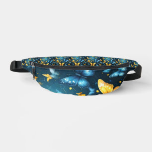 Sacs Banane Ailes de Joie : Papillons Volants Bleus et Jaunes,