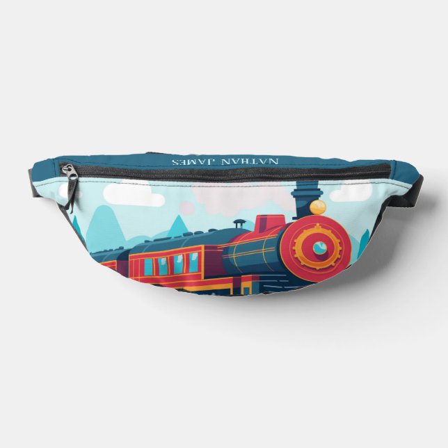 Sacs Banane Amateurs de Tram cool ajouter le nom (Poser)