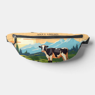 Sacs Banane Amateurs de vache mignonne ajouter un nom