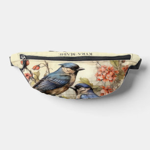 Sacs Banane Amateurs d'oiseaux mignons ajouter un nom