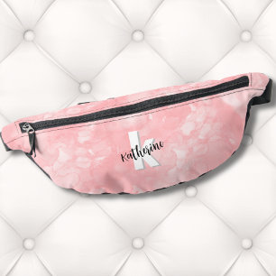Sacs Banane Amusant rose moderne Monogramme initial
