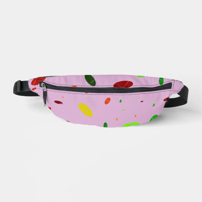 Sacs Banane Amusement ovale sur rose (Recto)