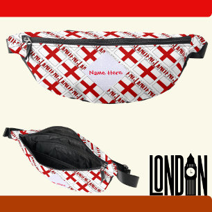 Sacs Banane Angleterre et Drapeau Anglais Carrelé Rouge Person