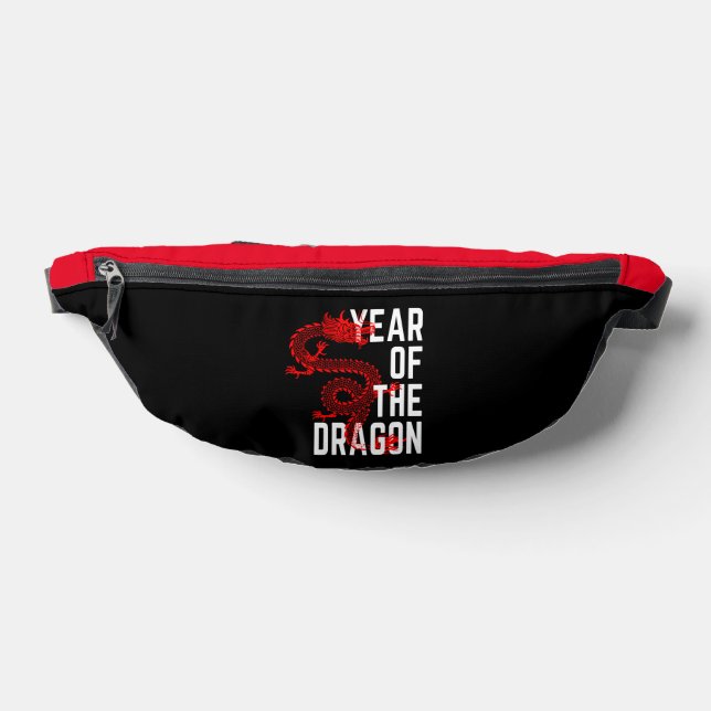 Sacs Banane Année du Dragon rouge blanc (Poser)
