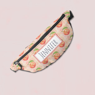 Sacs Banane Aquarelle Juicy Ripe Peach Fruit Nom du Motif