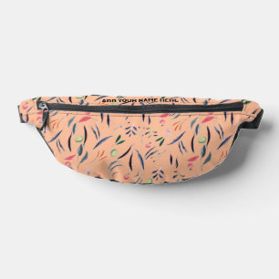 Sacs Banane Aquarelle personnalisée Imprimer floral