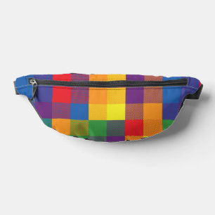 Sacs Banane Arc-en-ciel Buffalo Check Fide drapeau Plaid Color