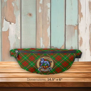 Sacs Banane Armoiries du Clan Bruce sur tartan de chasse