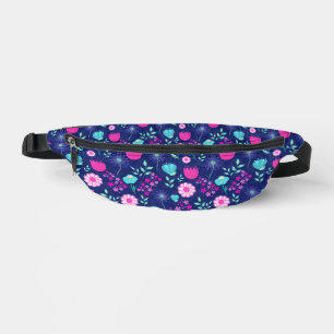 Sacs Banane Arrière - plan à motif floral mignon