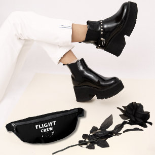 Sacs Banane Avion de pilotage de voyage Vacances Noir