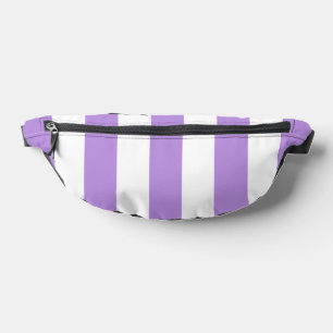 Sacs Banane Bandes pourpres, Blancs, Motif rayé