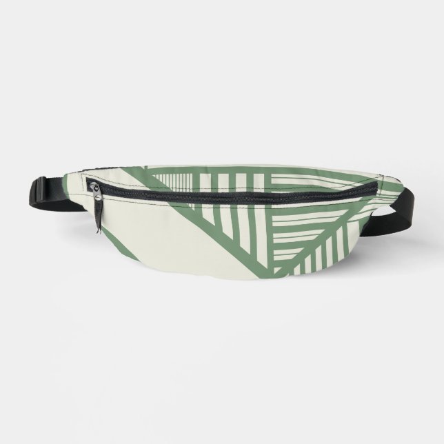Sacs Banane Bandes triangulaires en vert (Recto)