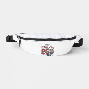 Sacs Banane Baseball Patriotique 250 Ans Design de Chemise Vin