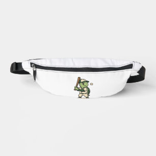 Sacs Banane Batteur de baseball de tortue mignonne Art vectori