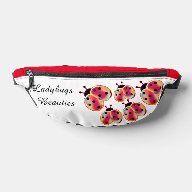 Sacs Banane Beau Ladybugs Fluttering Personnalisé (Poser)