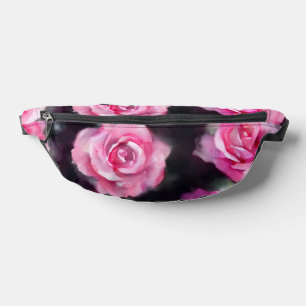 Sacs Banane Belle Aquarelle Moderne Collection Roses Rose