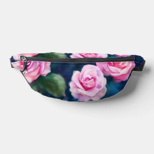 Sacs Banane Belle Aquarelle Populaire Roses Roses Roses Roses 