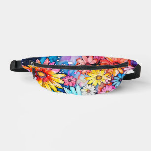Sacs Banane Belle Fleur De Faisée Abstraite