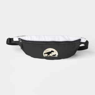 Sacs Banane Berger Allemand Halloween Dinosaure Silhouette Lun