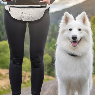 Sacs Banane Berger Blanc Suisse Blanc GSD Chien de Dessin Anim