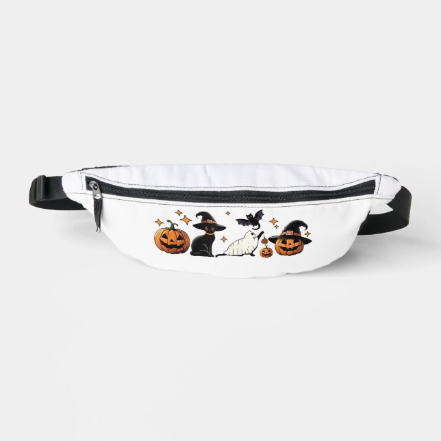 Sacs Banane Black Cat Halloween Pumpkin Boo Ghost Witch Spooky (Recto)