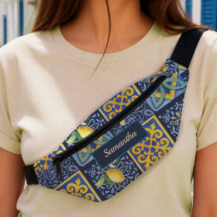 Sacs Banane Bleu chic sarcelle sicilien citrique Méditerranéen