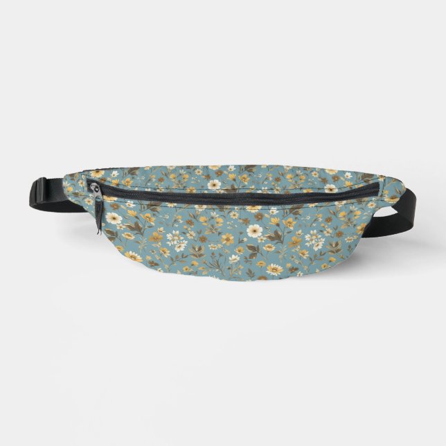 Sacs Banane Bleu floral (Recto)