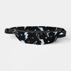Sacs Banane Blue Lightning Black Arrière - plan Motif Y2K