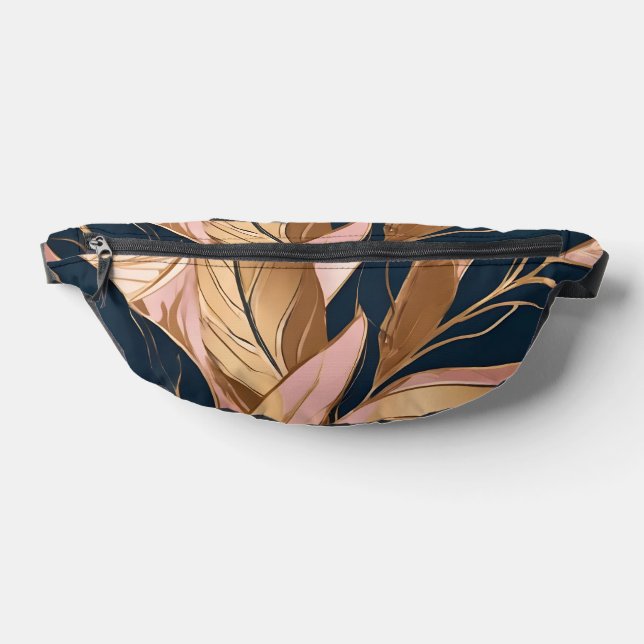 Sacs Banane Blush Pink Gold Modern Boho Collection Feuilles (Poser)
