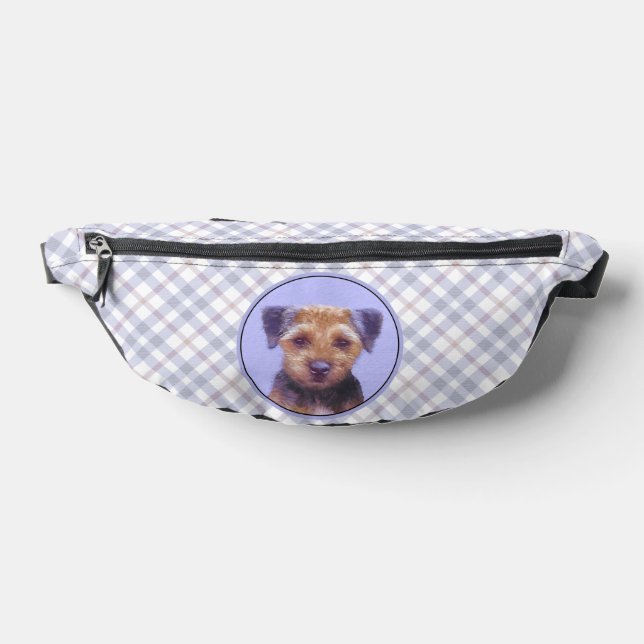 Sacs Banane Bordure Terrier Peinture mignonne Original Animal  (Poser)