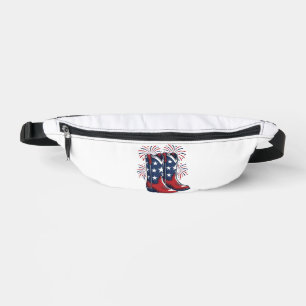 Sacs Banane Bottes de cowboy patriotiques conception de chemis