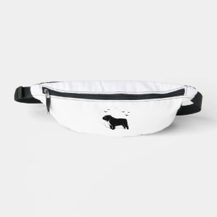 Sacs Banane Bouledogue anglais Chien � Halloween Lune Silhouet