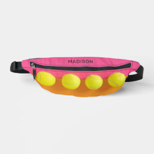Sacs Banane Boules de tennis de texte personnalisées