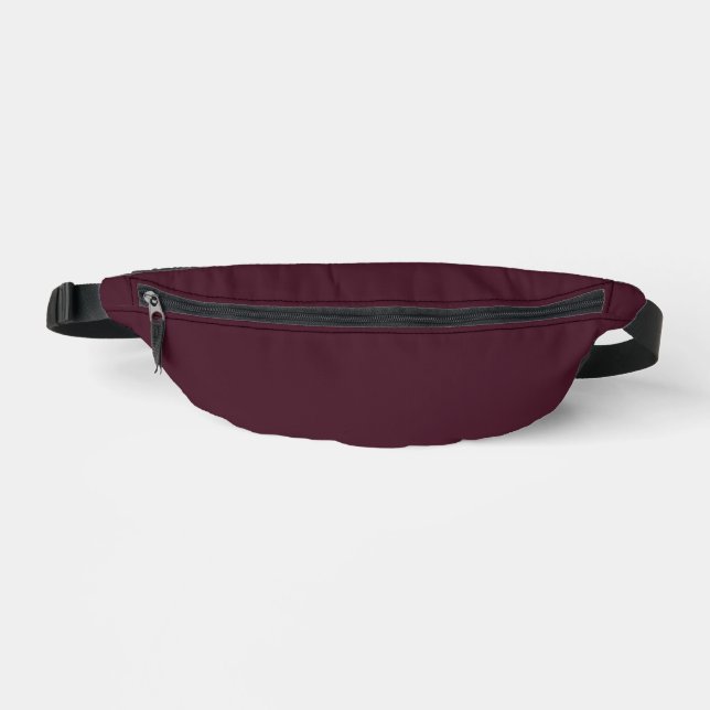 Sacs Banane Bourgogne framboise, Bourgogne solide (Recto)